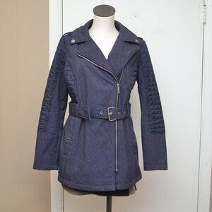 Michael Kors Women's Asymmetrical Quilted Belted Jacket *Like New* Medium